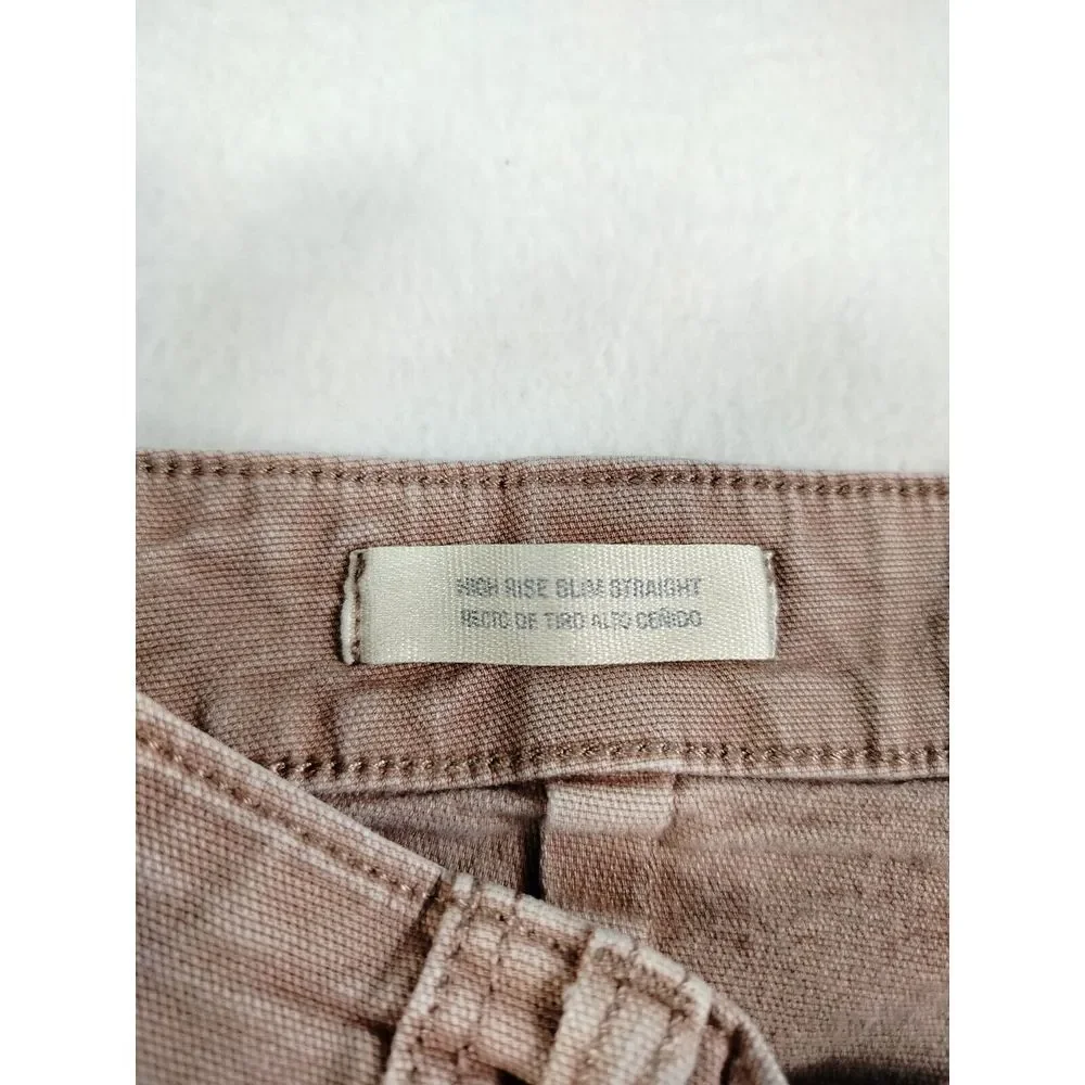 Universal Thread Cargo Jeans Women 2 Red Y2K Classiccore Normcore High Rise Slim